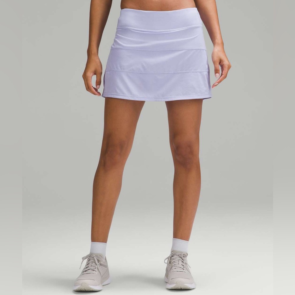 Lululemon Pace Rival Mid-Rise Skirt Sz 6 - lilac smoke